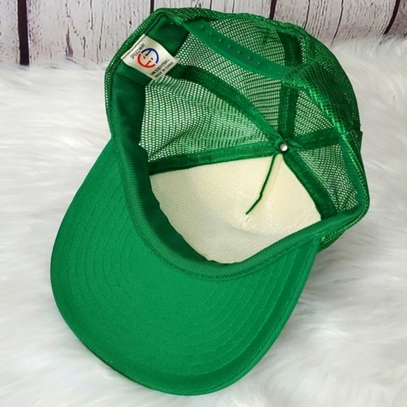 Vintage 90s Mechanic ProLube Indiana Green Mesh Snapback Trucker Hat Adjustable - Picture 11 of 12